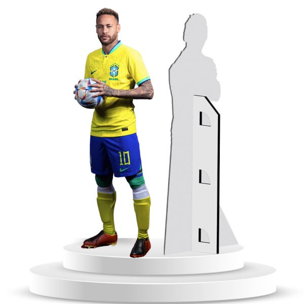 Figura De Coroplast De Neymar Con Base A Tamaño Real En Coroplast