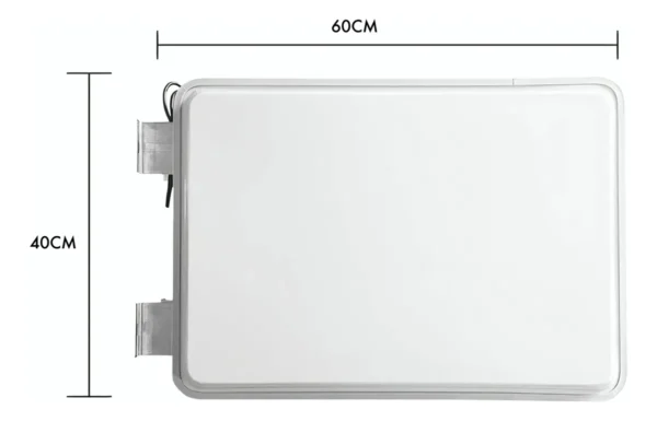 Anuncio Rectangular Con Luz 40x60 Sin Logotipo Para Negocio - Imagen 2