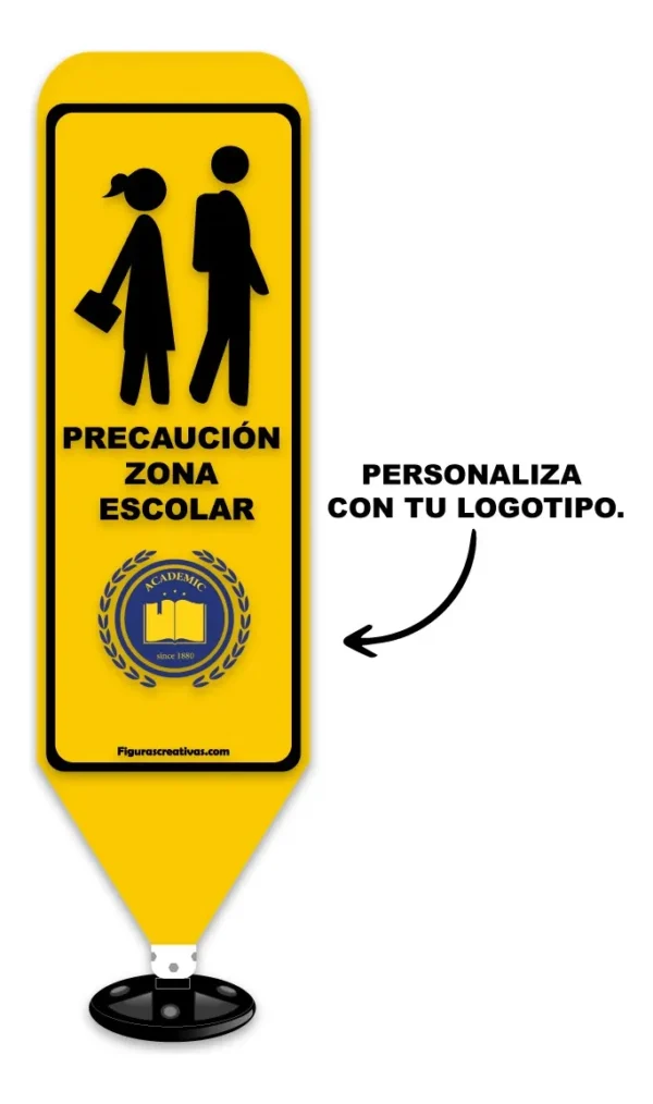Baliza Flexible Vial Con Señalamiento Personalizado En Vinil - Imagen 2
