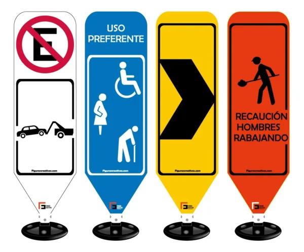 Baliza Flexible Vial Con Señalamiento Personalizado En Vinil - Imagen 6