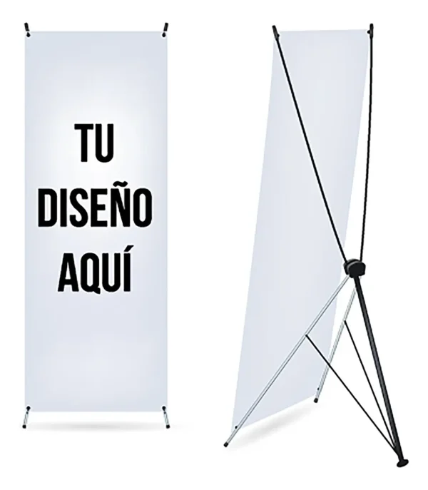 Banner Display Reforzado Aluminio Personalizado Con Lona