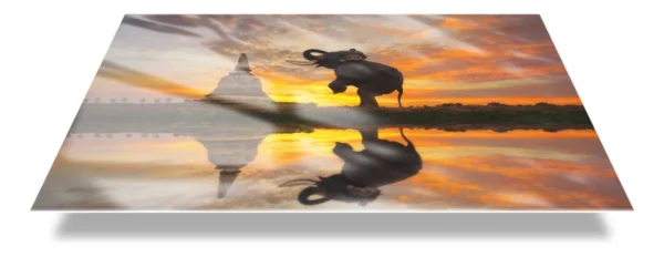 Cuadro Acrilico Premium Decorativo Elefante Templo Buda - Imagen 2