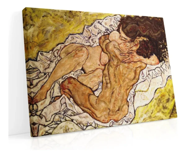 Cuadro Arte El Abrazo En Canvas Grueso De Egon Schiele