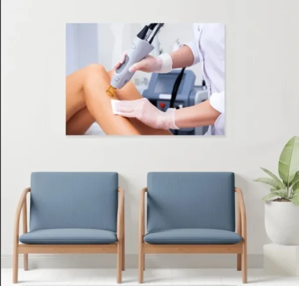 Cuadro Canvas Para Consultorio Depilación Laser Para Sala - Imagen 2