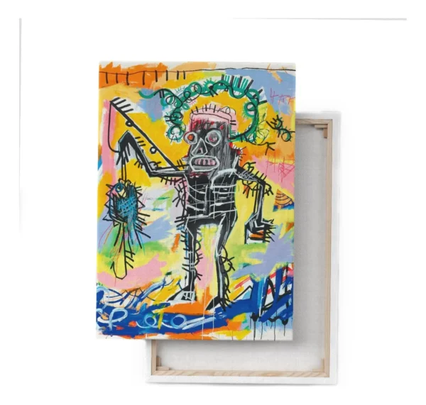 Cuadro De Arte Fishing De Jean Michel Basquiat En Canvas