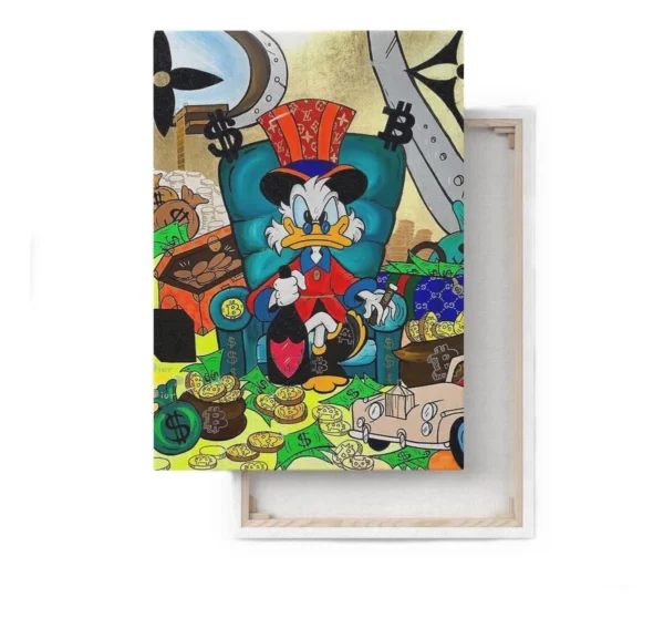 Cuadro Decorativo Alec Monopoly Pato Graffiti Art Urban
