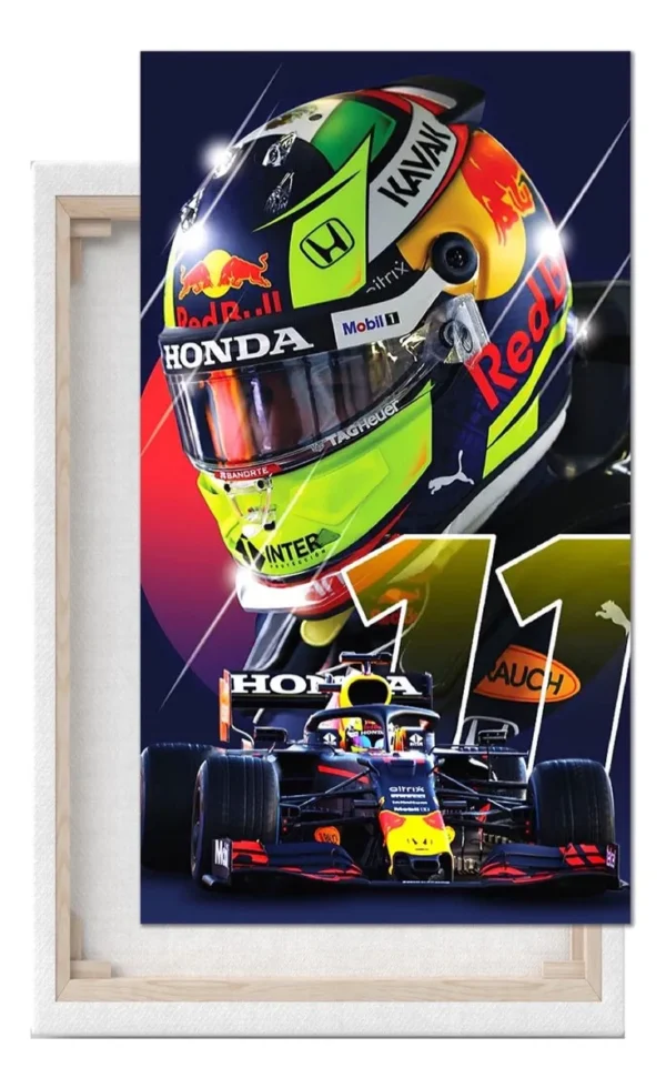Cuadro Decorativo Canvas F1 Checo Pérez Modelo A Elegir - Imagen 3