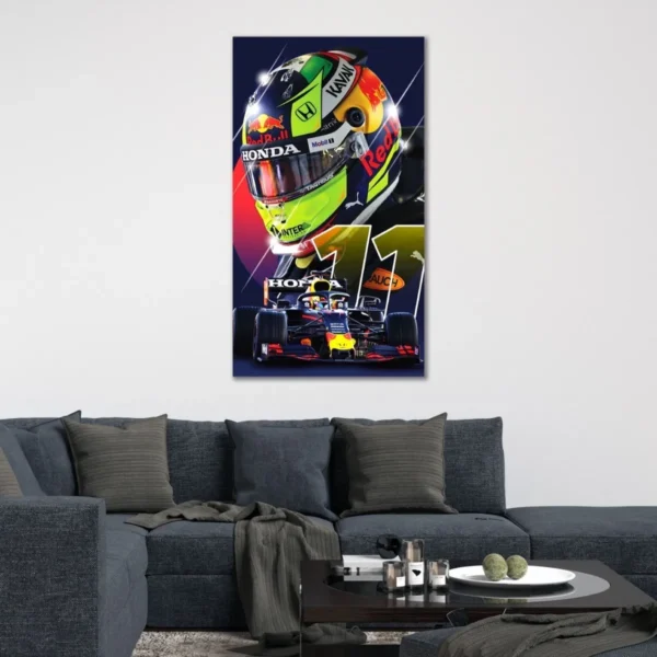 Cuadro Decorativo Canvas F1 Checo Pérez Modelo A Elegir - Imagen 4