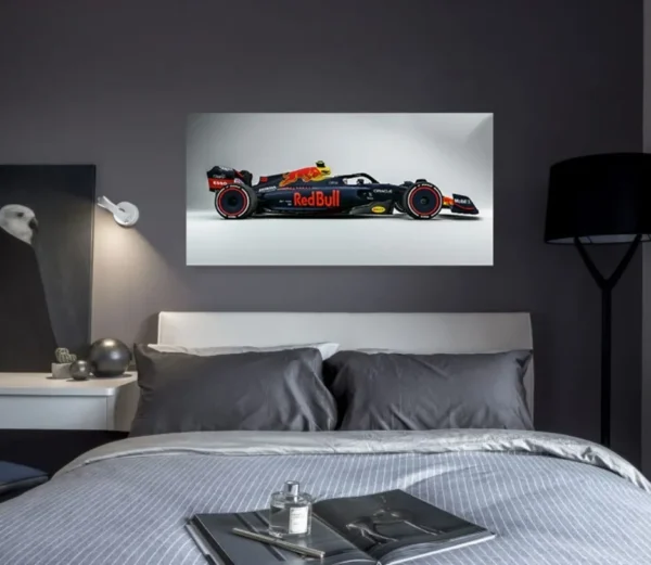 Cuadro Decorativo Coche Formula 1 Max Verstappen En Lienzo - Imagen 2