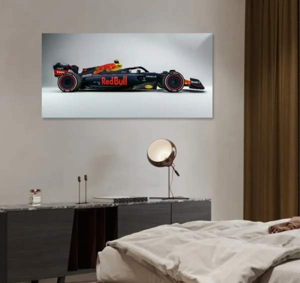 Cuadro Decorativo Coche Formula 1 Max Verstappen En Lienzo - Imagen 3