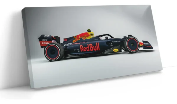 Cuadro Decorativo Coche Formula 1 Max Verstappen En Lienzo