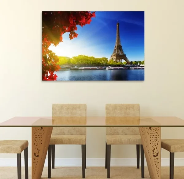 Cuadro Decorativo De La Torre Eiffel Paris En Canvas Premium - Imagen 2