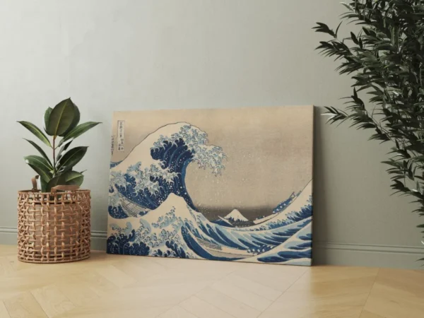 Cuadro Decorativo De The Great Wave Off Kanagawa En Canvas - Imagen 2