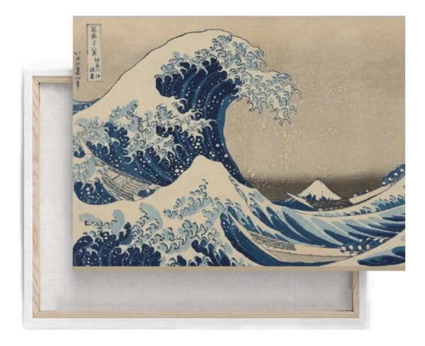 Cuadro Decorativo De The Great Wave Off Kanagawa En Canvas