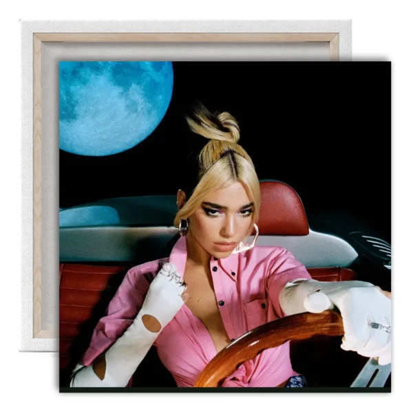 Cuadro Decorativo Dualipa Album Portada Disco En Canvas