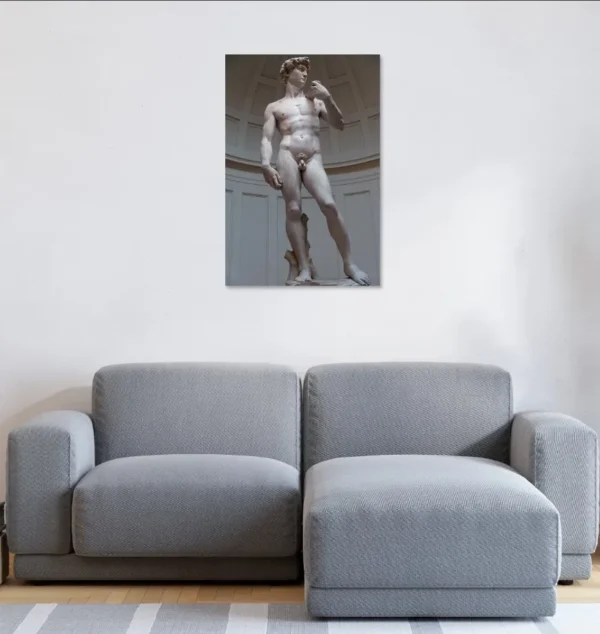 Cuadro Decorativo El David De Miguel Ángel Estatua En Canvas - Imagen 2