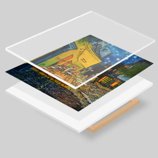 Cuadro Decorativo En Acrilico Terraza De Café Noche Van Gogh - Imagen 3