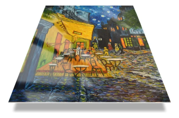 Cuadro Decorativo En Acrilico Terraza De Café Noche Van Gogh - Imagen 2