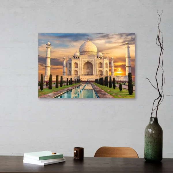 Cuadro Decorativo En Canvas Taj Mahal Para Sala O Oficina - Imagen 3