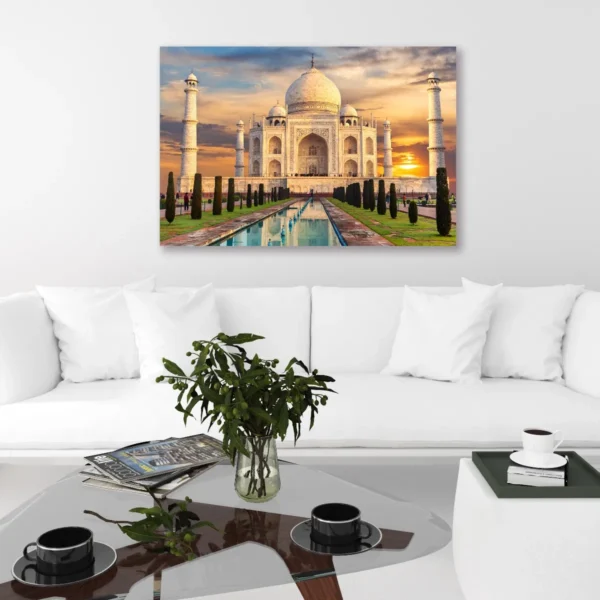 Cuadro Decorativo En Canvas Taj Mahal Para Sala O Oficina - Imagen 2
