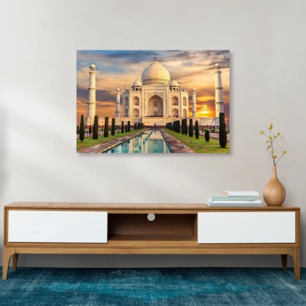 Cuadro Decorativo En Canvas Taj Mahal Para Sala O Oficina - Imagen 4