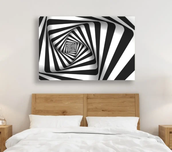 Cuadro Decorativo Ilusión Óptica En Canvas Para Recamara - Imagen 3