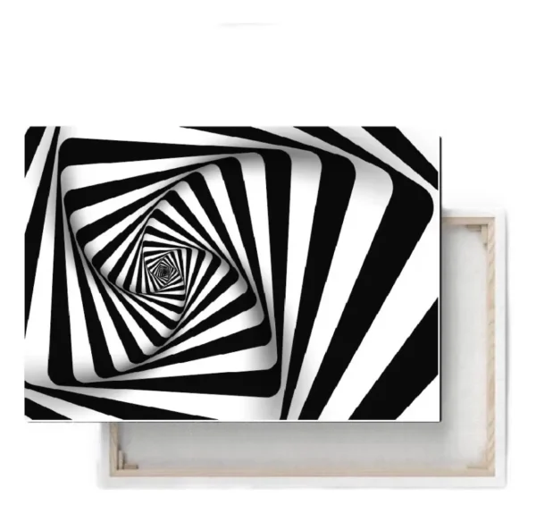 Cuadro Decorativo Ilusión Óptica En Canvas Para Recamara