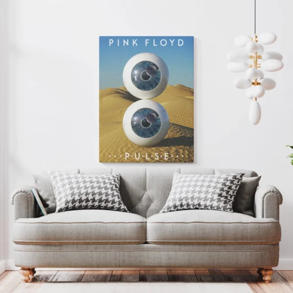 Cuadro Decorativo Portada De Disco Pulse Pink Floyd En Canva - Imagen 2