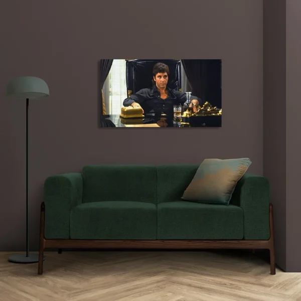Cuadro Decorativo Tony Montana Scarface Arte Cine Canvas - Imagen 2
