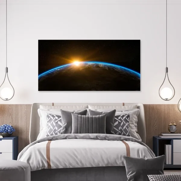Cuadro Decorativos Galaxias Universo Planeta Tierra Canvas - Imagen 2