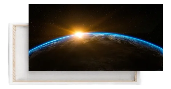 Cuadro Decorativos Galaxias Universo Planeta Tierra Canvas