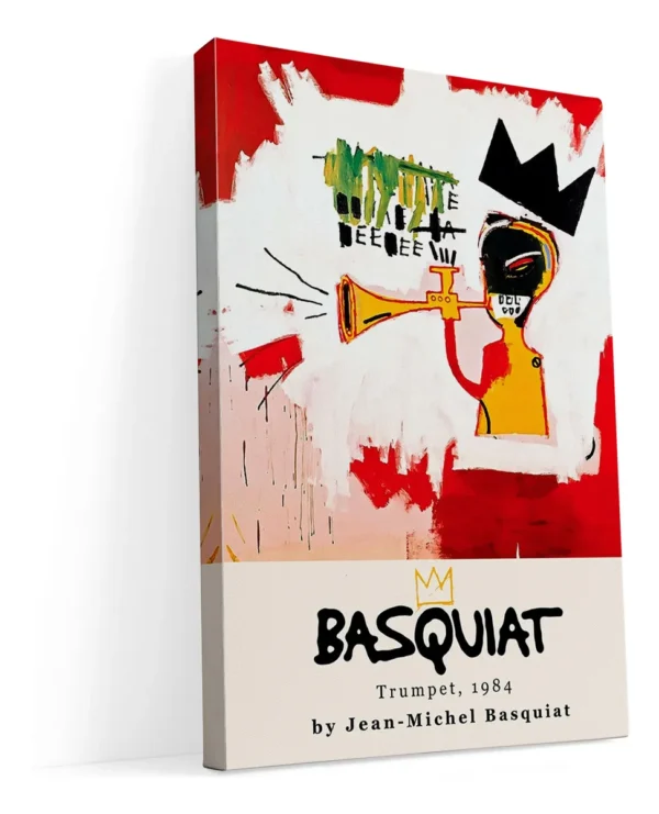 Cuadro Jean Basquiat Trompeta Arte Moderno Decorativo Canvas