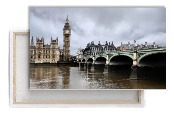 Cuadro Londres Big Ben Tipo Oleo Lienzo Canvas Alta Calidad