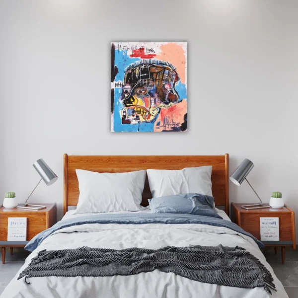 Cuadro Para Recamara Canvas Arte Jean Michel Basquiat Scull - Imagen 2