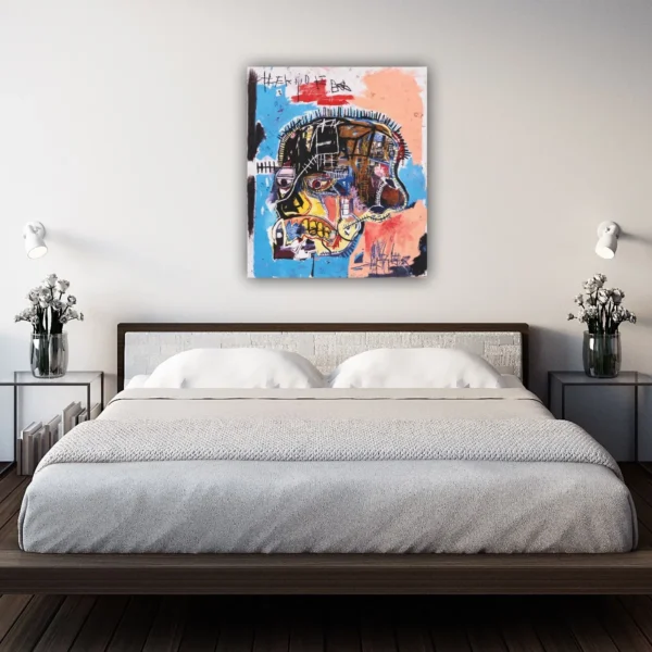 Cuadro Para Recamara Canvas Arte Jean Michel Basquiat Scull - Imagen 3