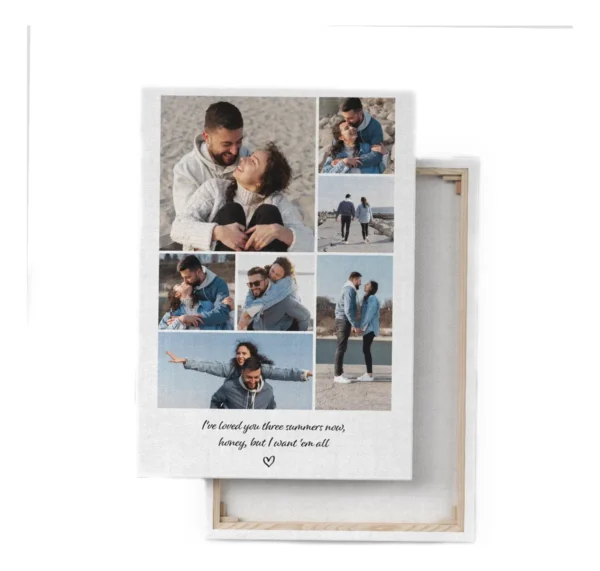 Cuadro Regalo Personalizado Aniversario De Amor Fotos Novios