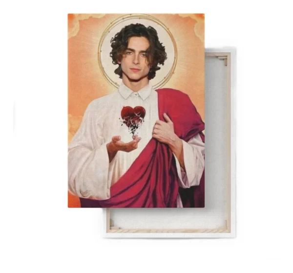 Cuadro Timothée Chalamet En Santo Canvas Grueso Para Pared