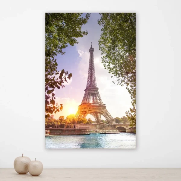 Cuadro Torre Eiffel Paris En Lienzo Canvas Para Sala - Imagen 4