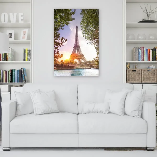 Cuadro Torre Eiffel Paris En Lienzo Canvas Para Sala - Imagen 3