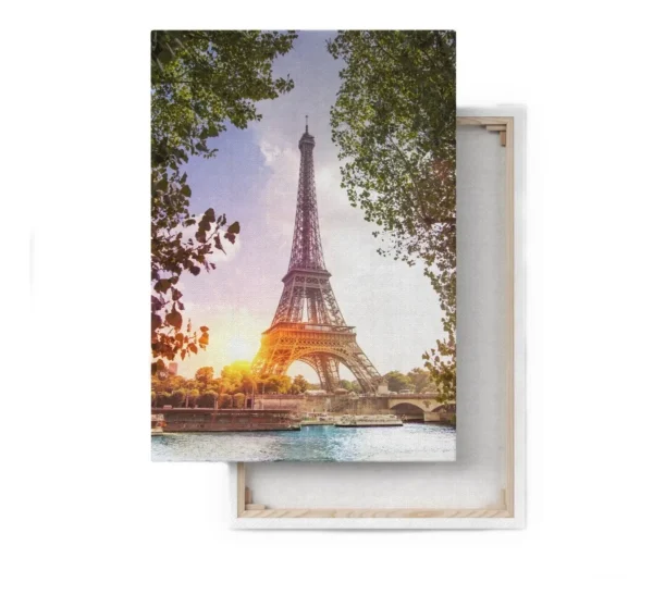 Cuadro Torre Eiffel Paris En Lienzo Canvas Para Sala