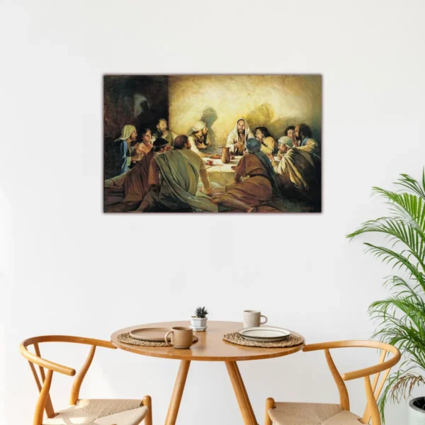 Cuadros Arte Religioso Última Cena Lienzo Canvas Estilo Oleo - Imagen 2