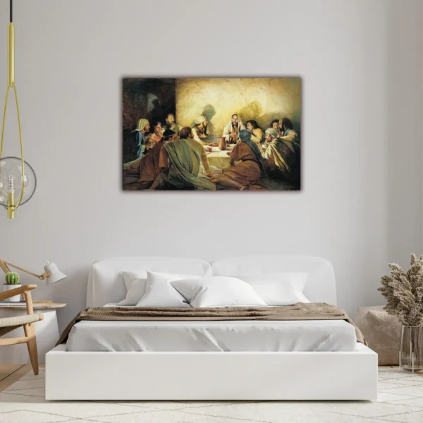 Cuadros Arte Religioso Última Cena Lienzo Canvas Estilo Oleo - Imagen 3