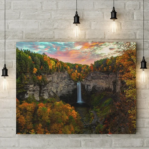 Cuadros Decorativos Paisajes Cascadas Montañas En Lienzo - Imagen 2