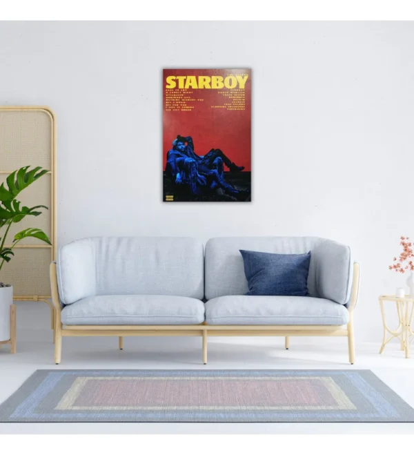 Cuadros Decorativos The Weekend En Lienzo Canvas Starboy - Imagen 3