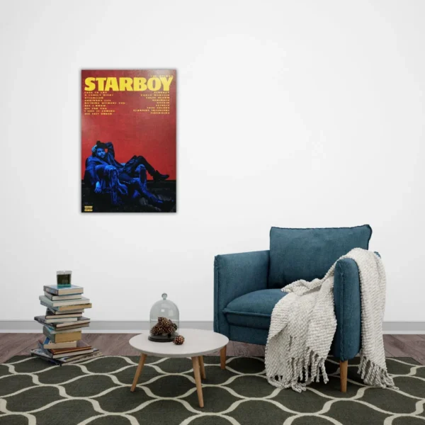 Cuadros Decorativos The Weekend En Lienzo Canvas Starboy - Imagen 2