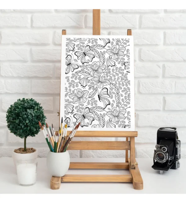Cuadros Para Pintar Mariposas Mandalas En Lienzo Canvas - Imagen 2