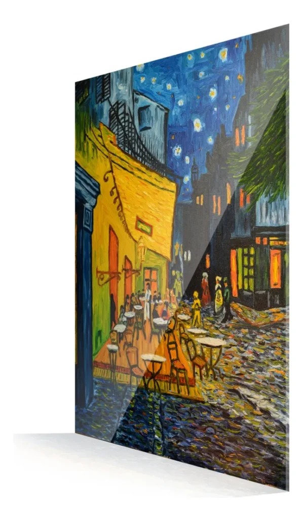 Cuadro Decorativo En Acrilico Terraza De Café Noche Van Gogh