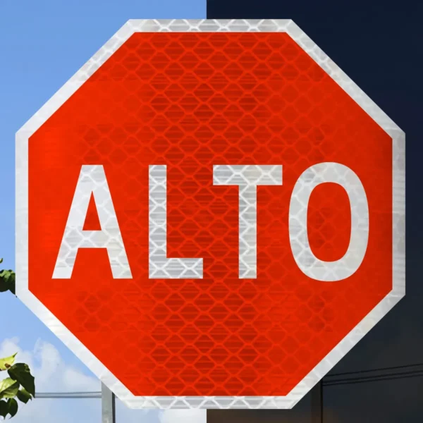 Letrero Señal De Alto Restrictiva Sr-6 En Reflejante - Imagen 5