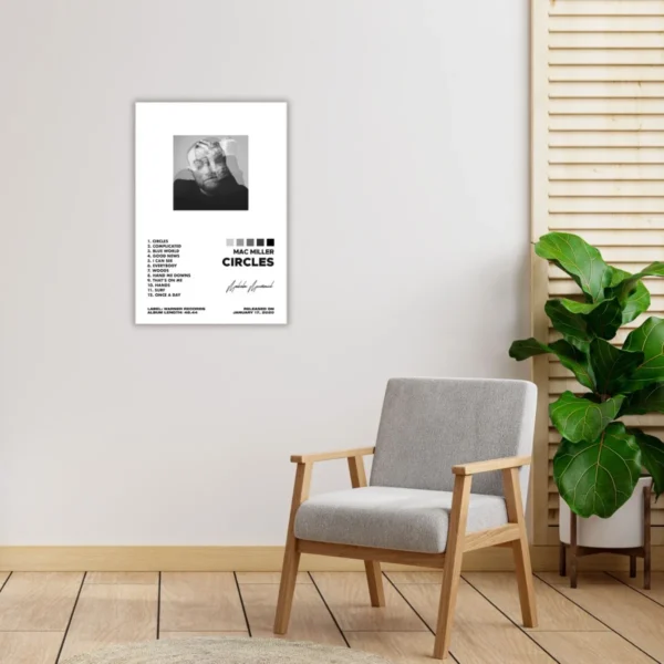 Mac Miller Álbum Music Tracklist Cuadro Canvas Decorativo - Imagen 4