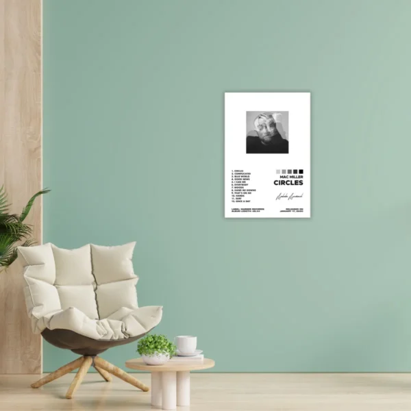 Mac Miller Álbum Music Tracklist Cuadro Canvas Decorativo - Imagen 3
